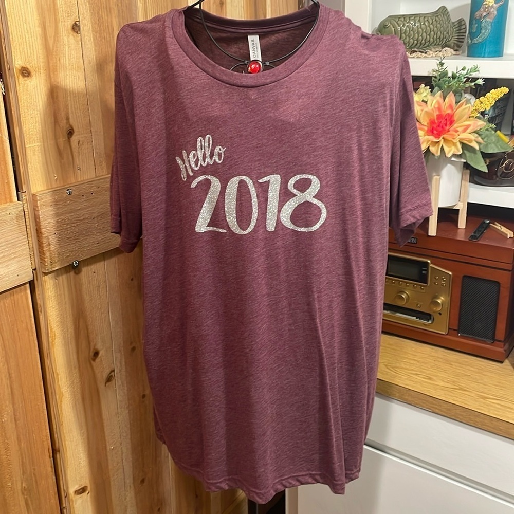 ☕️☕️☕️3 For 12$☕️☕️☕️Hello 2018 T-shirt